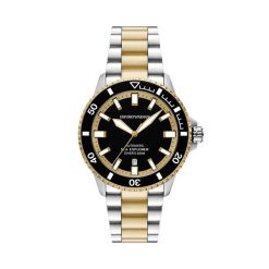 Zegarek Emporio Armani. Szare zegarki męskie Emporio Armani, bez wzorów, srebrne. Za 1,979.00 zł.