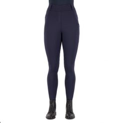 Damskie legginsy jeździeckie z pełną przyczepnością Imperial Riding Tamara. Niebieskie legginsy damskie IMPERIAL RIDING, z aplikacjami, z materiału. Za 415.85 zł.