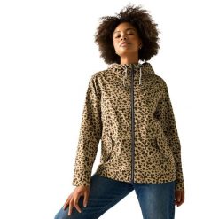 Damska Kurtka Bayletta Leopard Print Waterproof Jacket. Czarne kurtki sportowe damskie Regatta, m, bez wzorów, z dżerseju, bez ramiączek, z kapturem, trekkingowe. Za 274.99 zł.