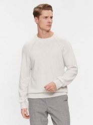 Calvin Klein Sweter K10K111954 Écru Regular Fit. Swetry męskie Calvin Klein, l, bez wzorów, z wełny, bez kołnierzyka, bez ramiączek. Za 429.00 zł.