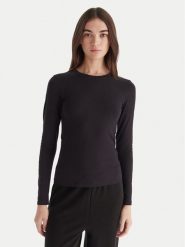 Hunkemöller Bluzka Soft 302729 Czarny Slim Fit. Czarne bluzki damskie Hunkemöller, m, bez wzorów, z bawełny, bez kołnierzyka, bez ramiączek. Za 89.99 zł.