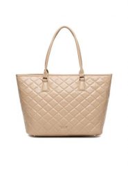 Nine West Torebka CEO-LINDA-LA374-4064 Beżowy. Brązowe shopperki damskie Nine West, bez wzorów, z materiału, bez dodatków. Za 249.99 zł.