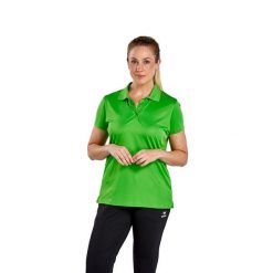 Damska koszulka polo Erima Fonctionnel. Zielone bluzki damskie Erima, bez wzorów, bez kołnierzyka, bez ramiączek. Za 263.99 zł.