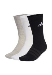 Skarpetki do połowy łydki adidas (x3). Szare skarpetki damskie Adidas, bez wzorów, z bawełny. Za 53.99 zł.