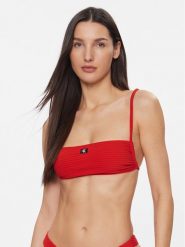 Calvin Klein Swimwear Góra od bikini KW0KW02467 Czerwony. Czerwone bikini Calvin Klein Swimwear, s, bez wzorów, z syntetyku. Za 149.99 zł.