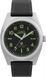 Zegarek Timex Zegarek męski Timex TW2Y30700 czarny. Czarne zegarki męskie Timex, bez wzorów. Za 649.00 zł.