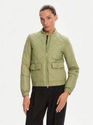 Geox Kurtka przejściowa Amabel W5520F T3132 F3275 Zielony Regular Fit. Zielone kurtki damskie Geox, bez wzorów, z syntetyku, bez kaptura. Za 439.99 zł.