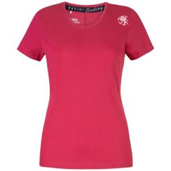 Koszulka damska Rafiki Mello LT. Czerwone bluzki damskie RAFIKI, bez wzorów, sportowe, bez kołnierzyka, bez ramiączek. Za 254.05 zł.