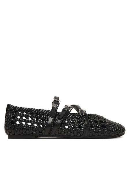 MICHAEL Michael Kors Baleriny Indy Flex 40S6IDFP1L Czarny. Czarne balerinki damskie MICHAEL Michael Kors, bez wzorów, ze skóry, bez obcasa, bez zapięcia. Za 539.99 zł.