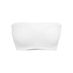 Wyściełany Top Bandeau Dla Kobiet. Białe topy damskie Urban Classics, m, bez wzorów, sportowe, bez kołnierzyka, bez ramiączek. Za 41.99 zł.