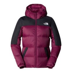 Kurtka turystyczna damska The North Face Diablo Down Hoodie puchowa bordowa. Brązowe kurtki sportowe damskie The North Face, l, bez wzorów, z nylonu, bez ramiączek, bez kaptura. W wyprzedaży za 1,187.50 zł.