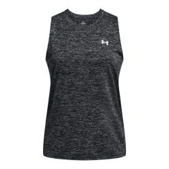 Damski tank top Under Armour Tech™ Twist. Białe topy damskie Under Armour, bez wzorów, sportowe, bez kołnierzyka, bez ramiączek. Za 179.50 zł.