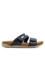 Inblu Klapki AA093N01 Granatowy. Niebieskie klapki damskie Inblu, bez wzorów, z materiału, bez obcasa, bez zapięcia. Za 139.99 zł.