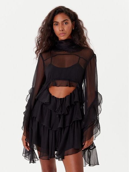 Bardot Sukienka koktajlowa Anyssa 59973DB Czarny Regular Fit. Czarne sukienki damskie Bardot, bez wzorów, z syntetyku, wizytowe, bez kołnierzyka, bez ramiączek. Za 509.99 zł.
