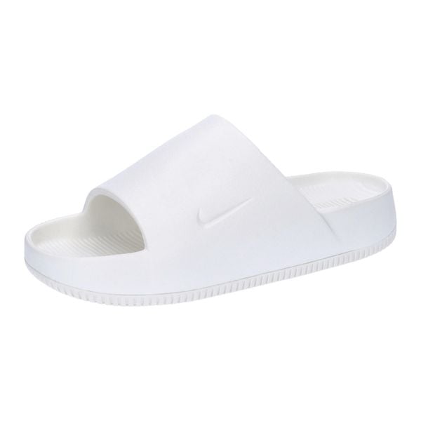Klapki męskie Nike Calm Slide. Brązowe klapki męskie Nike, bez wzorów, z jeansu, bez zapięcia. Za 422.00 zł.