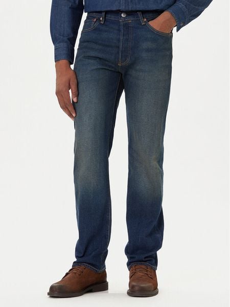 Levi's® Jeansy 501® 00501-3604 Niebieski Straight Fit. Niebieskie jeansy męskie z bawełny. Za 379.99 zł.