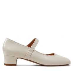 Baleriny Balagan. Białe balerinki damskie BALAGAN, bez wzorów, bez obcasa, bez zapięcia. Za 599.99 zł.