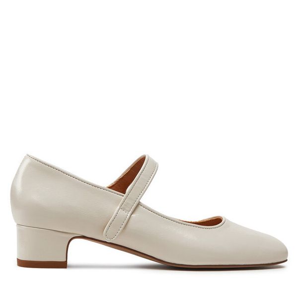 Baleriny Balagan. Białe balerinki damskie BALAGAN, bez wzorów, bez obcasa, bez zapięcia. Za 421.99 zł.