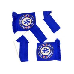 Szalik Chelsea Londyn - pasiak - licencjonowany. Niebieskie szaliki damskie CHELSEA, bez wzorów. Za 119.90 zł.