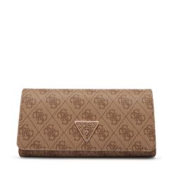 Portfel Guess. Brązowe portfele damskie Guess. Za 269.99 zł.