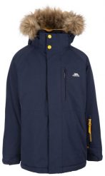 Trespass Ultimately - Męska kurtka przeciwdeszczowa Tp50 Navy. Niebieskie kurtki męskie 2117 OF SWEDEN, m, z aplikacjami, z futra, z kapturem. Za 217.65 zł.