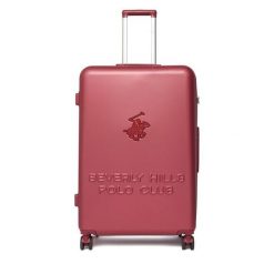 Walizka duża Beverly Hills Polo Club. Czerwone walizki damskie Beverly Hills Polo Club, bez wzorów, duże. Za 399.99 zł.