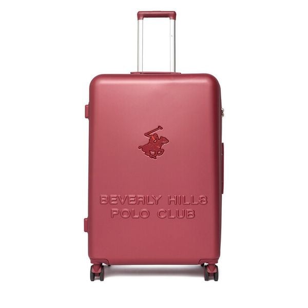 Walizka duża Beverly Hills Polo Club. Czerwone walizki damskie Beverly Hills Polo Club, bez wzorów, duże. Za 399.99 zł.