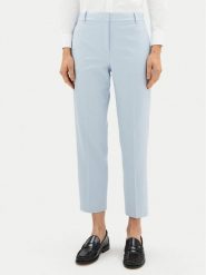 Tommy Hilfiger Spodnie materiałowe Core WW0WW39723 Błękitny Straight Fit. Niebieskie spodnie materiałowe damskie Tommy Hilfiger, bez wzorów, z materiału. Za 309.99 zł.