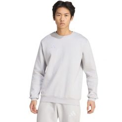 Bluza męska adidas Entrada 26 Sweat Top. Szare bluzy męskie Adidas, m, bez wzorów, z bawełny, sportowe, bez ramiączek, bez kaptura. Za 134.99 zł.