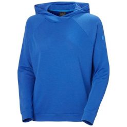 Bluza damska z kapturem Helly Hansen W Inshore. Niebieskie bluzy damskie Helly Hansen, bez wzorów, sportowe, bez ramiączek, z kapturem. Za 309.00 zł.