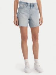 Calvin Klein Jeans Szorty jeansowe LV047F766G Niebieski Relaxed Fit. Niebieskie szorty damskie Calvin Klein Jeans, bez wzorów, z jeansu. Za 339.99 zł.