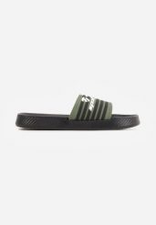 Zielone Klapki Sportowe z Piankowego Materiału Thesedice. Zielone buty sportowe męskie Born2be, na lato, bez wzorów, z dresówki, bez zapięcia. Za 29.99 zł.