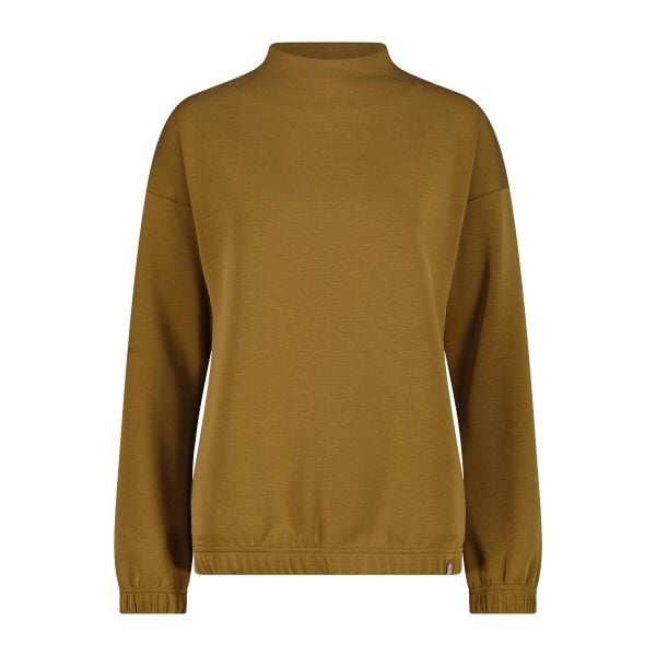 Damska bluza ze stójką CMP. Brązowe bluzy damskie CMP, m, bez wzorów, z satyny, eleganckie, bez ramiączek, bez kaptura. Za 249.00 zł.