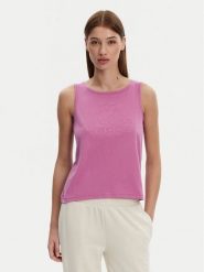 Kappa Top Logo Gria 382129W Fioletowy Regular Fit. Fioletowe topy damskie Kappa, xl, bez wzorów, z bawełny, bez kołnierzyka, bez ramiączek. Za 39.99 zł.