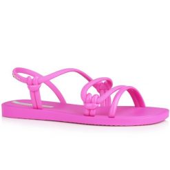 SANDAŁY DAMSKIE IPANEMA SOLAR SANDAL. Czerwone sandały damskie Ipanema, bez wzorów, z materiału, z otwartym noskiem, bez obcasa, bez zapięcia. Za 85.00 zł.