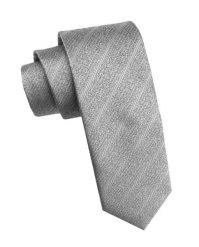 Elegancki i Modny Męski Krawat - Angelo di Monti - Kolor Stalowy. Szare krawaty i muchy Angelo di Monti, bez wzorów, z tkaniny, eleganckie. Za 45.00 zł.