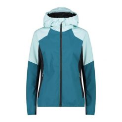 Kurtka damska turystyczna CMP 34Z2366. Zielone kurtki sportowe damskie CMP, s, bez wzorów, bez ramiączek, bez kaptura, trekkingowe. Za 508.50 zł.