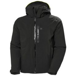 Kurtka narciarska Helly Hansen Swift Stretch. Czarne kurtki sportowe męskie Helly Hansen, na zimę, m, bez wzorów, bez kaptura, narciarskie. W wyprzedaży za 1,375.00 zł.