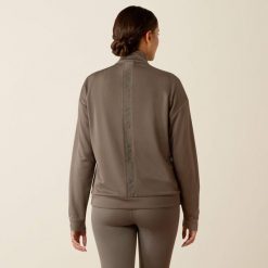 Bluza damska Ariat Breathe. Szare bluzy damskie Ariat, bez wzorów, sportowe, bez ramiączek, bez kaptura. Za 357.00 zł.
