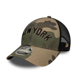 Czapka trucker New York Yankees New Era 9Forty Wordmark. Brązowe czapki damskie New Era, bez wzorów, casualowe. Za 233.00 zł.