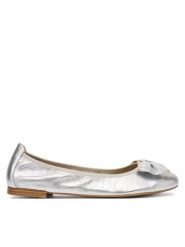 Caprice Baleriny 9-22111-46 Srebrny. Szare balerinki damskie Caprice, bez wzorów, ze skóry, bez obcasa, bez zapięcia. Za 219.99 zł.