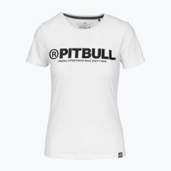 Koszulka damska Pitbull R. Białe koszulki sportowe damskie PITBULL, xs, bez wzorów, bez ramiączek. Za 79.99 zł.