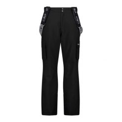 Spodnie męskie narciarskie CMP 34W4347. Czarne spodnie materiałowe męskie CMP, bez wzorów. Za 449.99 zł.