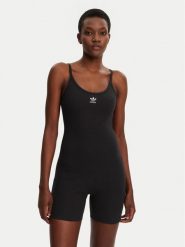 Adidas Kombinezon Essentials JC6212 Czarny Slim Fit. Czarne sukienki damskie Adidas, xs, bez wzorów, z bawełny, bez kołnierzyka, bez ramiączek. Za 129.99 zł.