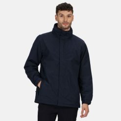 Kurtka Męska. Niebieskie kurtki męskie Regatta, l, bez wzorów, z elastanu, z kapturem. Za 222.99 zł.