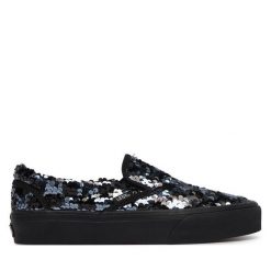 Tenisówki Vans. Czarne trampki i tenisówki damskie Vans, bez wzorów, bez zapięcia. Za 399.99 zł.