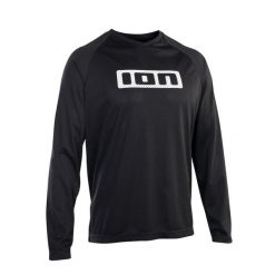 Bluza rowerowa ION Logo LS. Czarne bluzy damskie ION, bez wzorów, sportowe, bez ramiączek, bez kaptura. Za 203.99 zł.