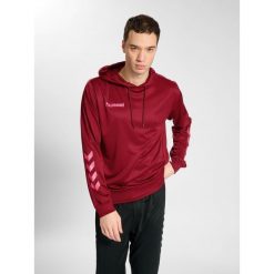 Bluza do piłki ręcznej męska Hummel hml PROMO Poly z kapturem. Czerwone bluzy męskie Hummel, m, bez wzorów, sportowe, bez ramiączek, z kapturem. Za 152.50 zł.