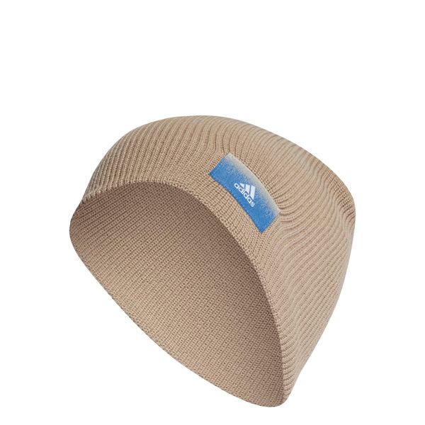 Czapka Essentials. Brązowe czapki damskie Adidas, bez wzorów, z dzianiny, sportowe. Za 90.70 zł.