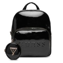 Plecak Guess. Czarne plecaki damskie Guess, z aplikacjami. Za 289.99 zł.